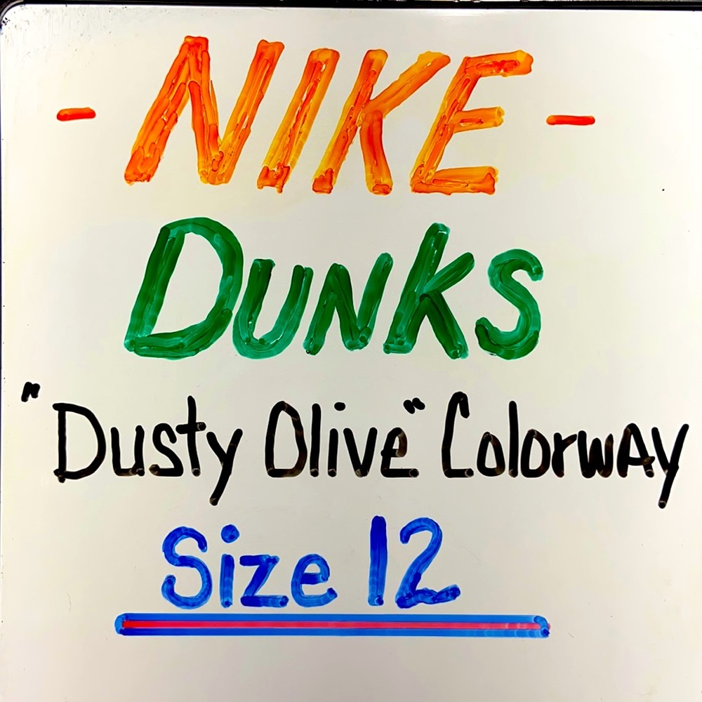 NIKE DUNKS LOW RARE “Dusty Olive” Colorway. Only Dropped One Time.. Size 12. - Picture 11 of 13